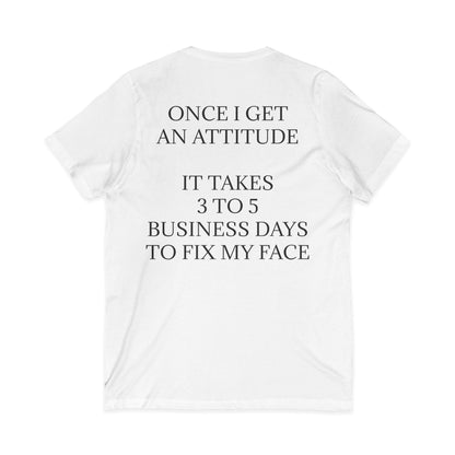 Fix My Face Unisex Short Sleeve V-Neck Tee