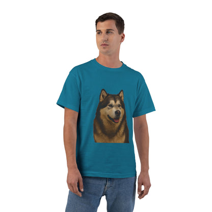 Malamute Head Men's Short-Sleeve Crewneck Tee