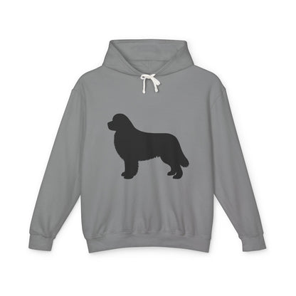 Newfie Silhouette Unisex Lightweight Hoodie