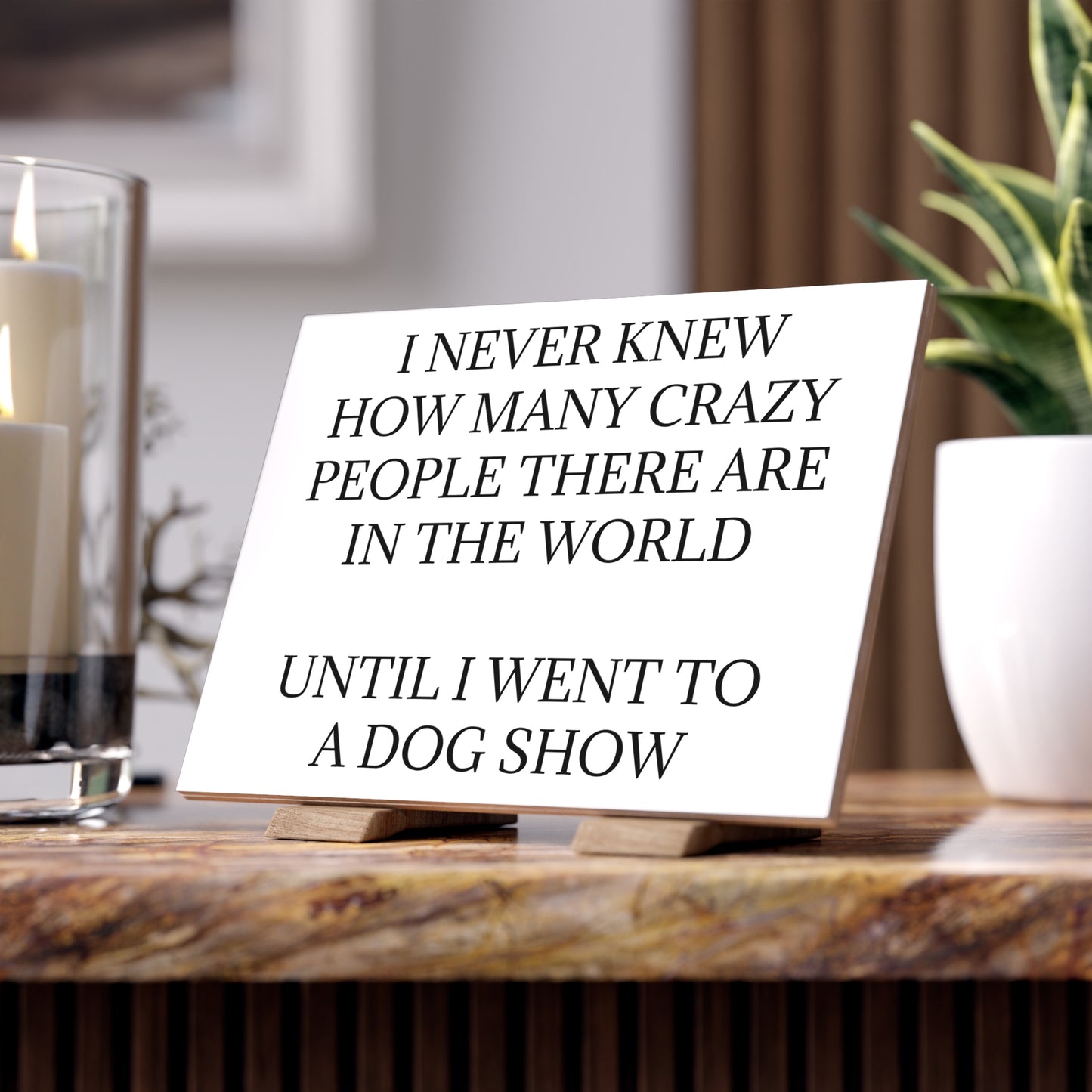 Never Knew Ceramic Photo Tile