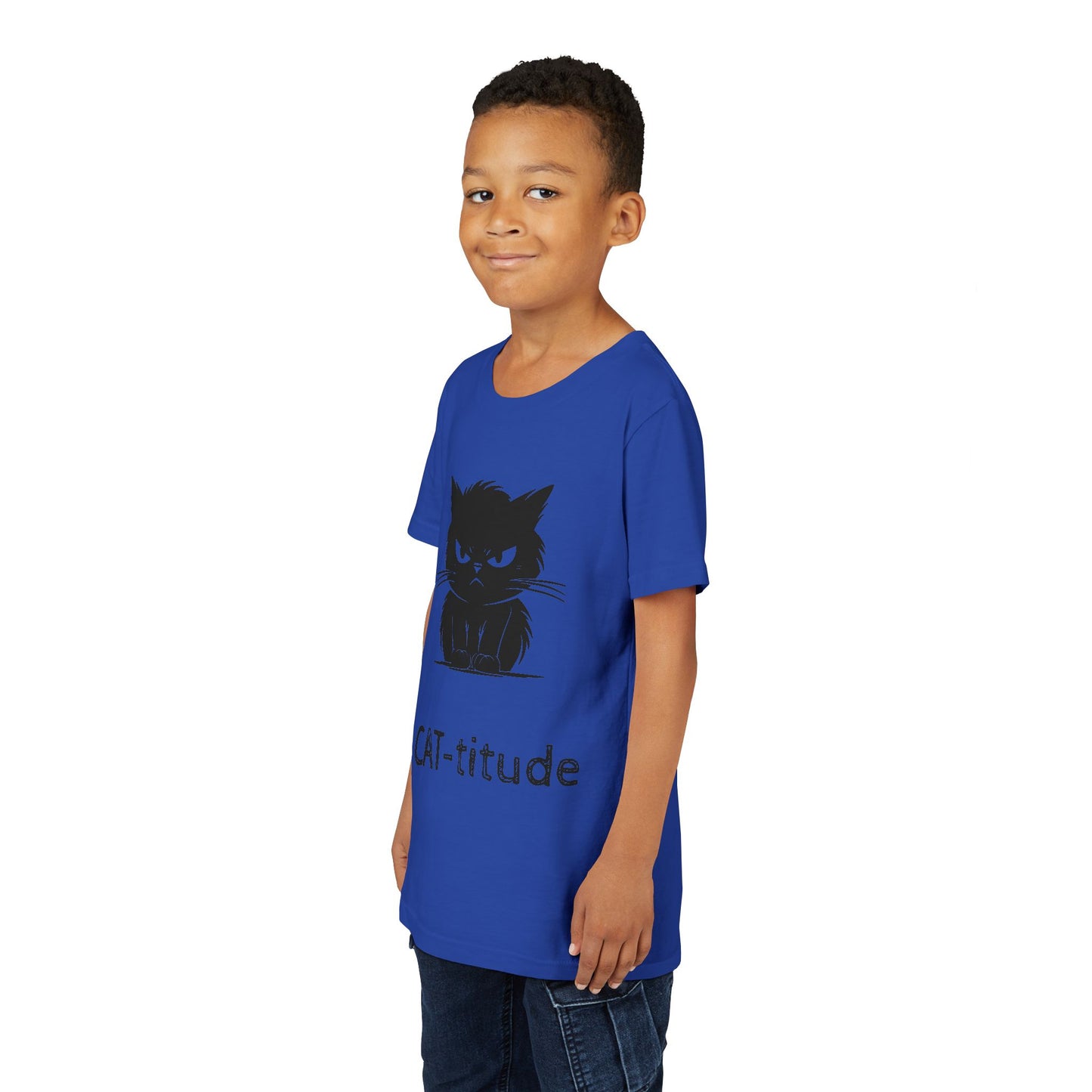 CAT-titude Youth Unisex Short Sleeve Crewneck Tee