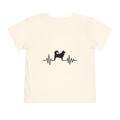 My Heart Beats For Malamutes Toddler Unisex Short Sleeve Crewneck Tee
