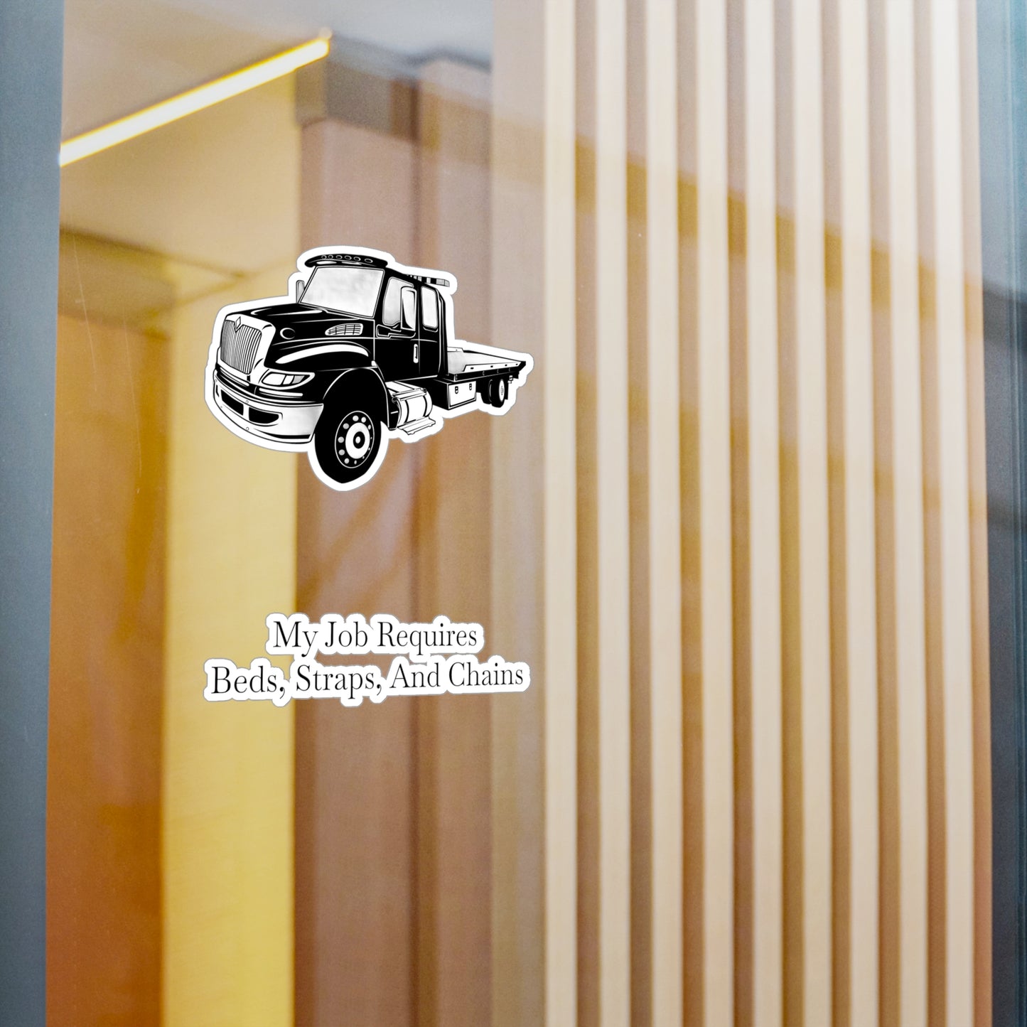 Beds, Straps, And Chains Vinyl Decal