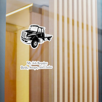 Beds, Straps, And Chains Vinyl Decal