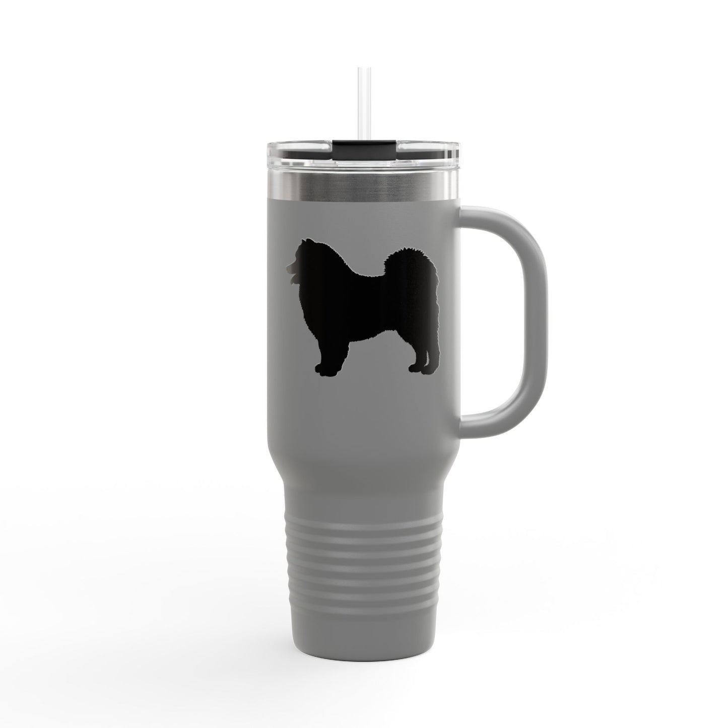 Samoyed Silhouette Insulated Travel Mug