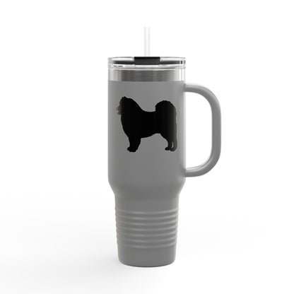 Samoyed Silhouette Insulated Travel Mug
