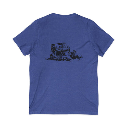 Slingin' Mud Side By Side Unisex Short Sleeve V-Neck Tee