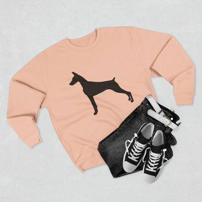 Doberman Silhouette Unisex Crewneck Sweatshirt