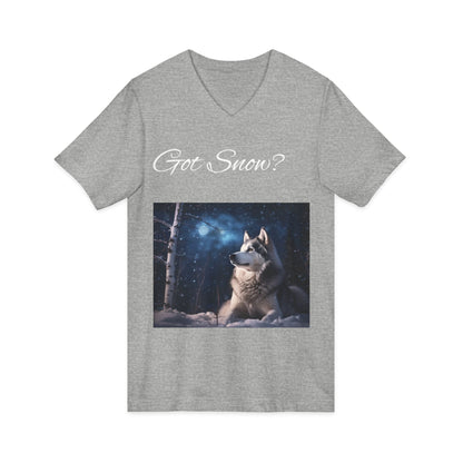 Got Snow? Unisex Short Sleeve V-Neck Tee