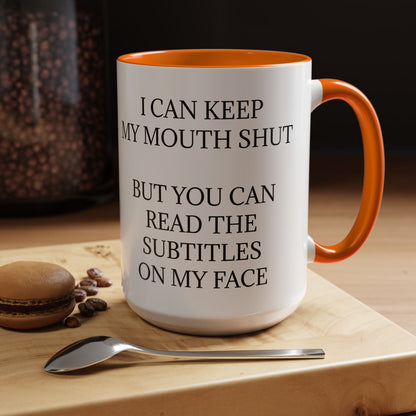 Subtitles 2-Tone Coffee Mug