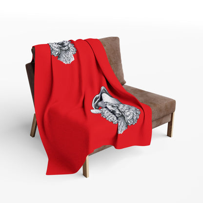 Santa Paws Poodle Arctic Fleece Blanket