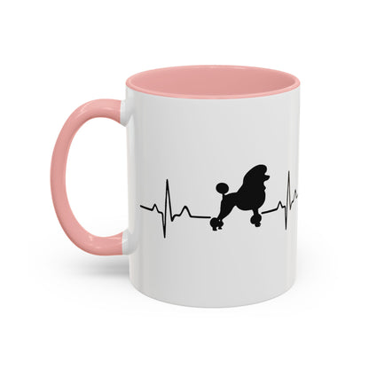 My Heart Beats For Poodles 2-Tone Coffee Mug