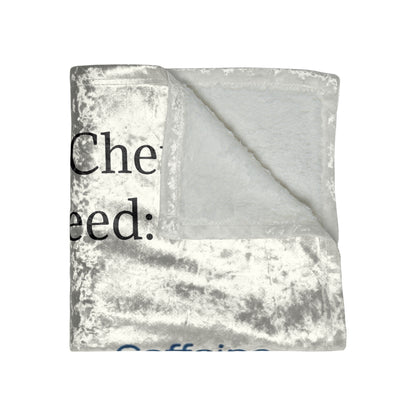 Chemistry Lesson Crushed Velvet Blanket