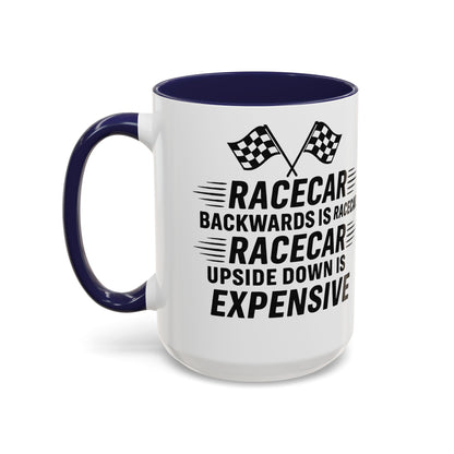 Racecar Backwards 2-Tone Coffee Mug