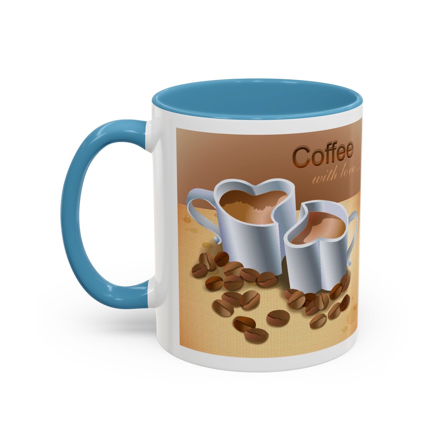 Coffee With Love 2-Tone Coffee Mug