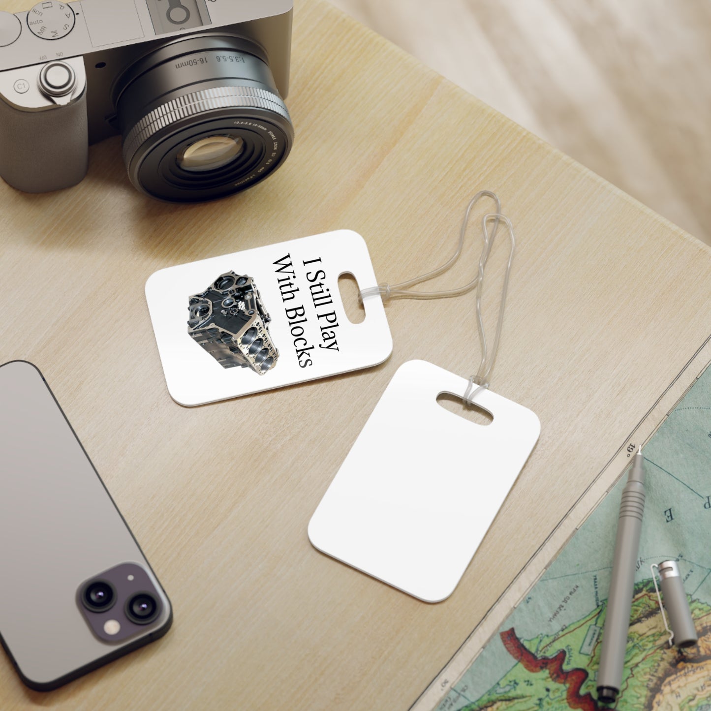 Play With Blocks Luggage Tag