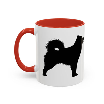 Malamute Silhouette 2-Tone Coffee Mug