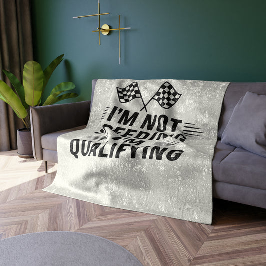 I'm Qualifying Crushed Velvet Blanket