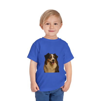 Aussie Head Toddler Unisex Short Sleeve Crewneck Tee
