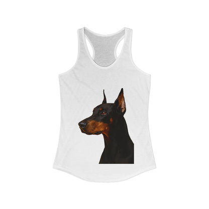 Doberman Head Women's Racerback Tank