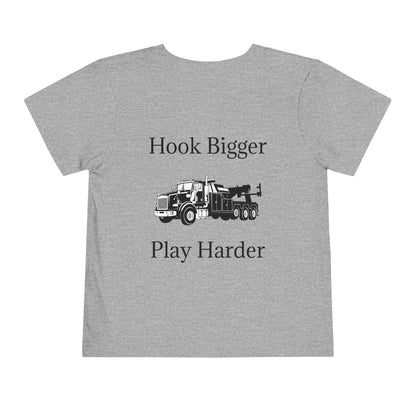 Hook Bigger Toddler Unisex Short Sleeve Crewneck Tee