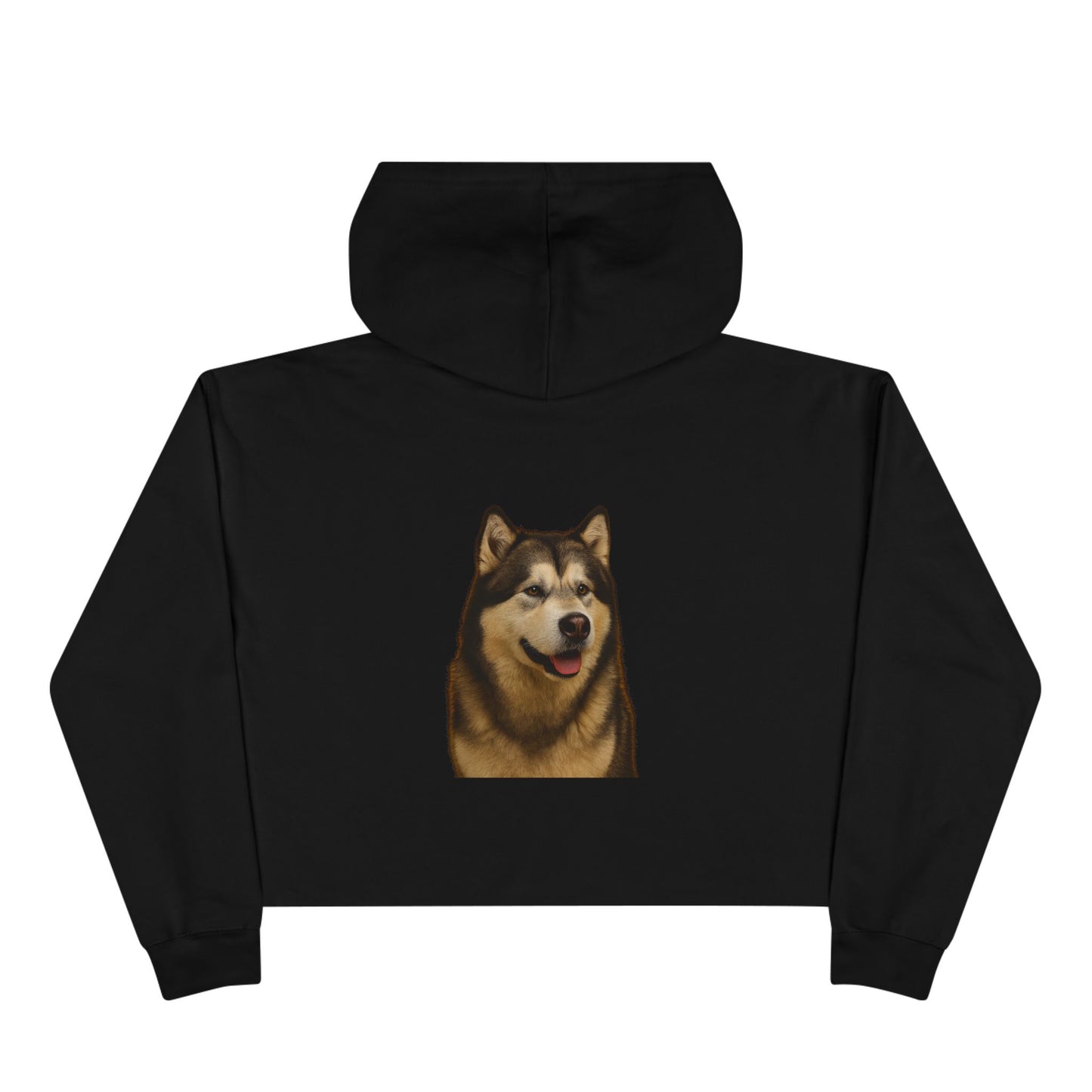 Malamute Head Women's Crop Hoodie