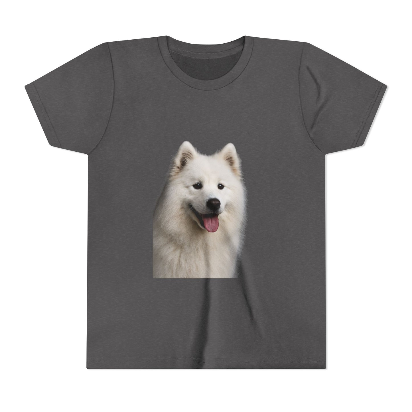 Samoyed Head Youth Unisex Short Sleeve Crewneck Tee