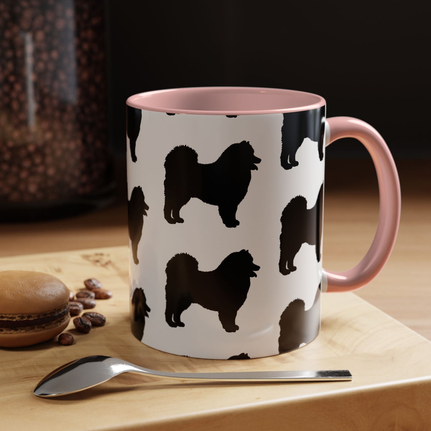 Samoyed Silhouette 2-Tone Coffee Mug