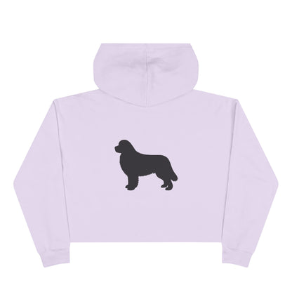 Newfie Silhouette Women's Crop Hoodie