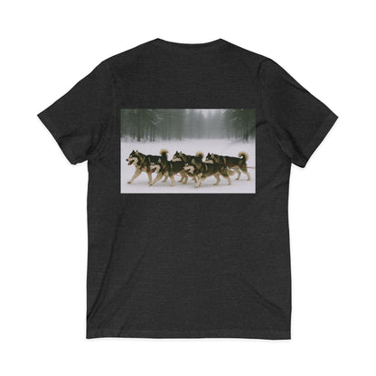 Mush On Unisex Short Sleeve V-Neck Tee