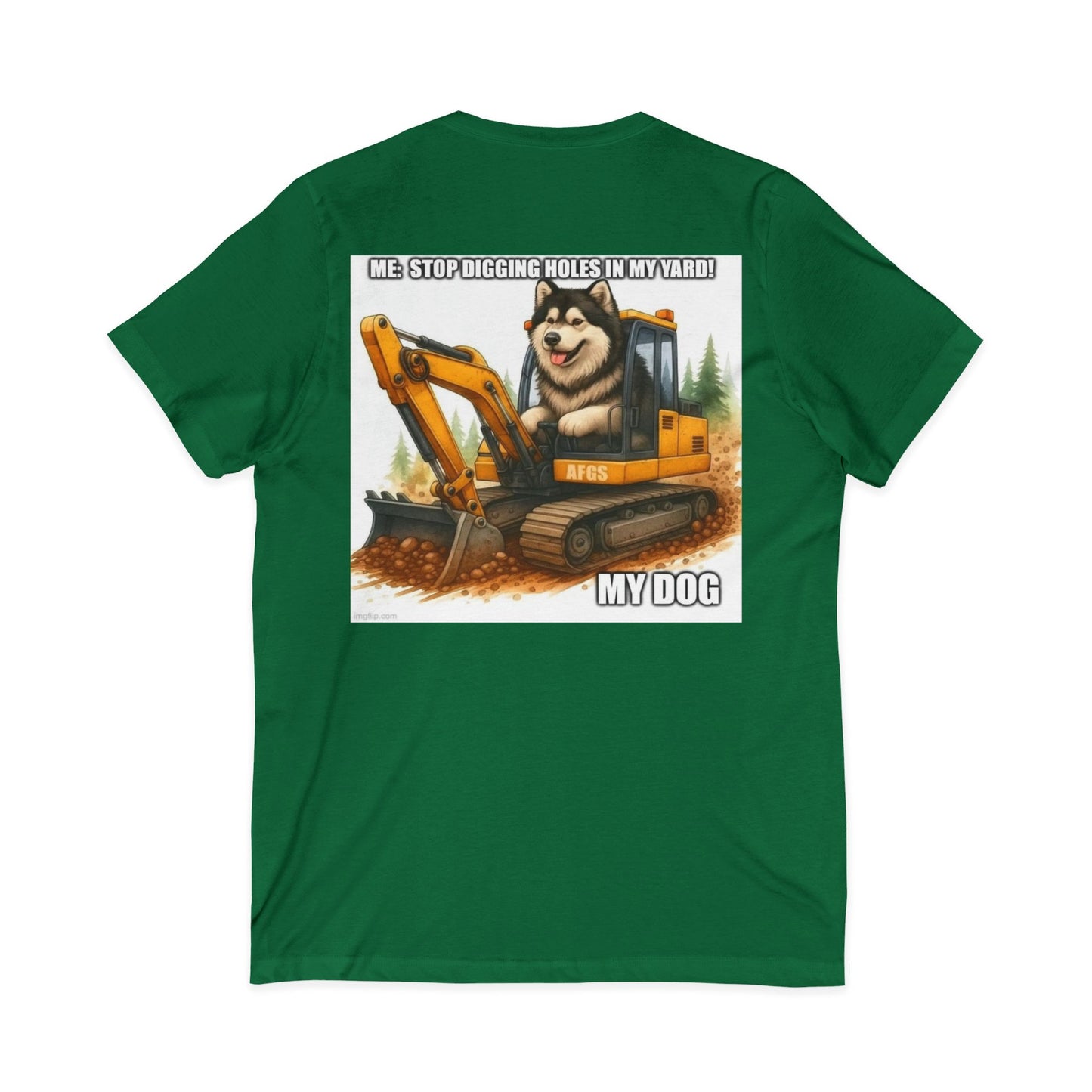 Digmaster Unisex Short Sleeve V-Neck Tee