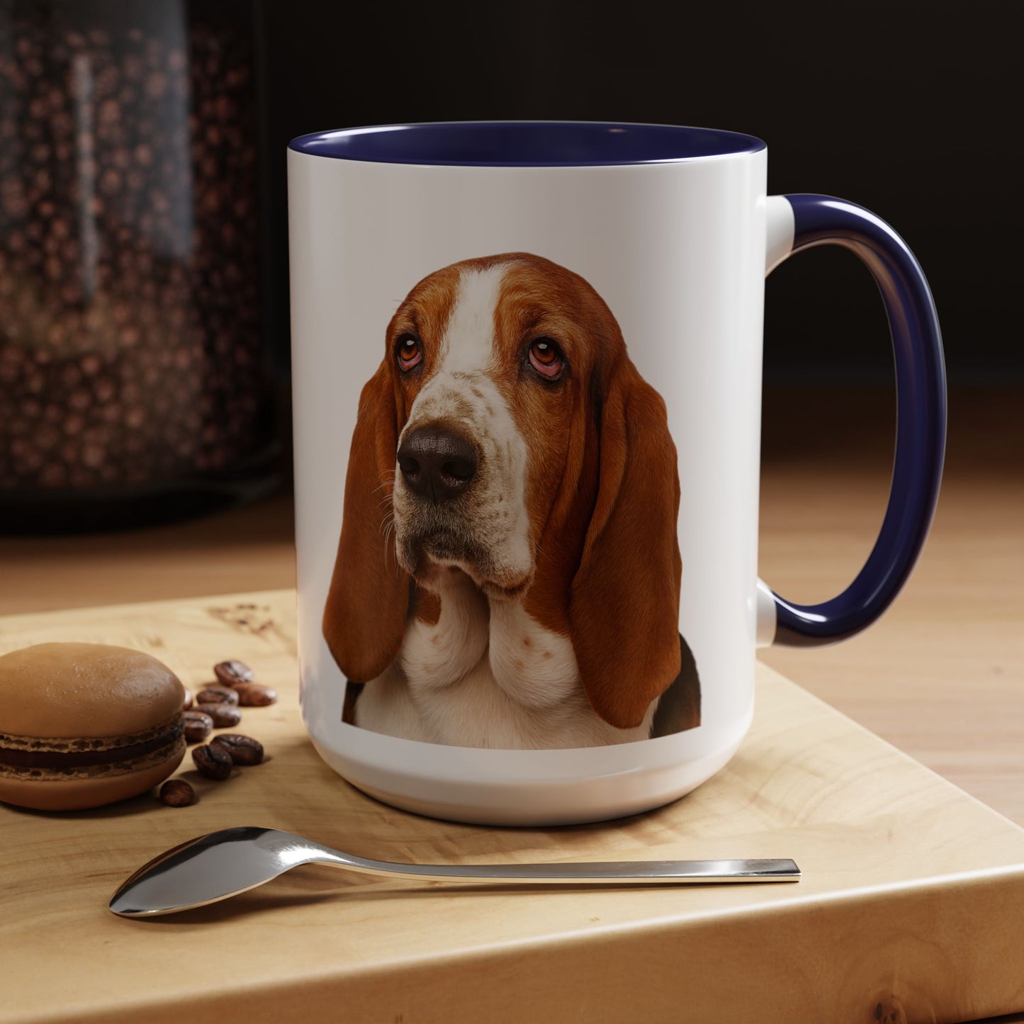 Basset Head 2-Tone Coffee Mug