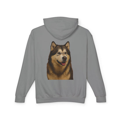 Malamute Head Unisex Lightweight Hoodie