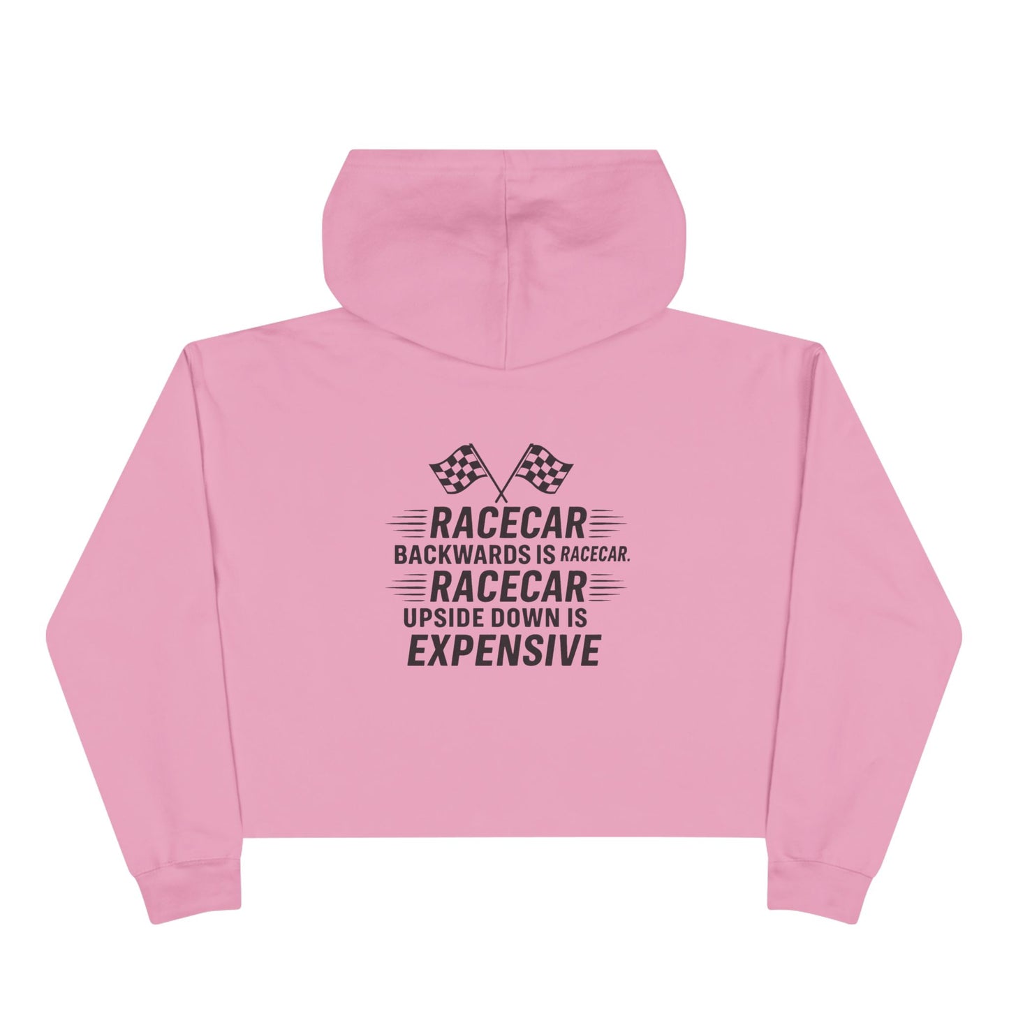 Racecar Backwards Women's Crop Hoodie