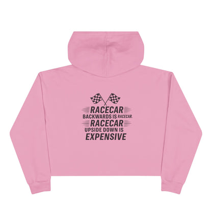 Racecar Backwards Women's Crop Hoodie