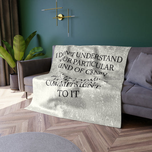 Kind Of Crazy Crushed Velvet Blanket