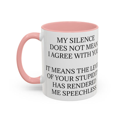 Speechless 2-Tone Coffee Mug