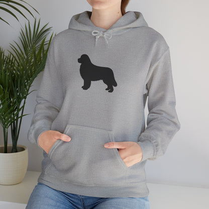 Newfie Silhouette Unisex Hoodie