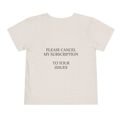 Cancel My Subscription Unisex Short Sleeve Crewneck Tee