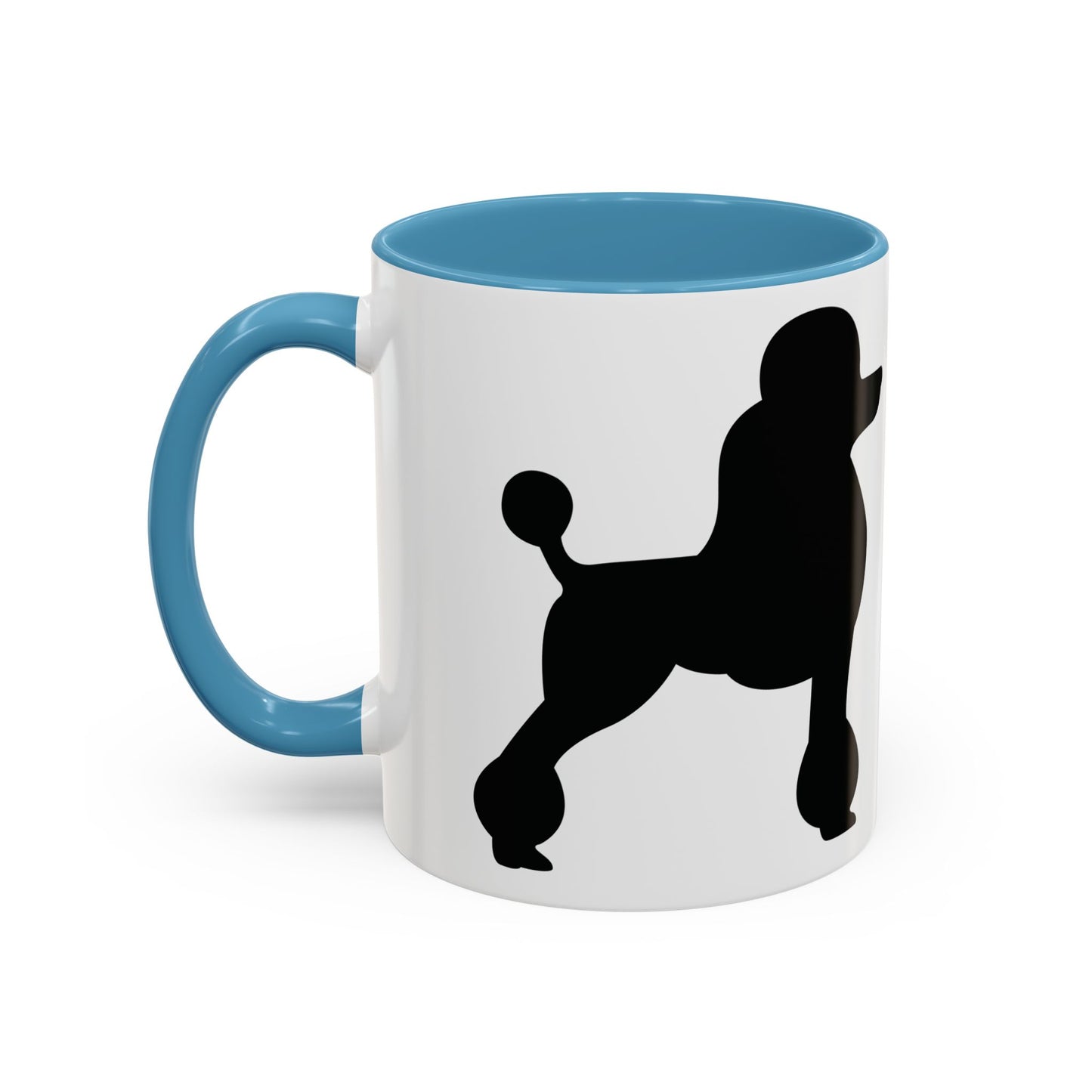 Poodle Silhouette 2-Tone Coffee Mug