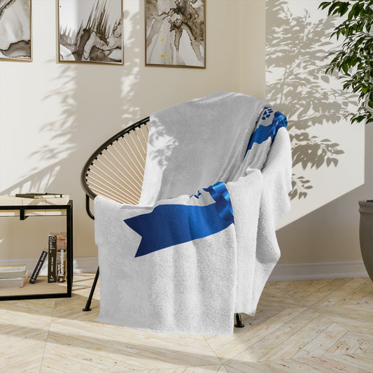 Show Ribbon Velveteen Microfiber Blanket