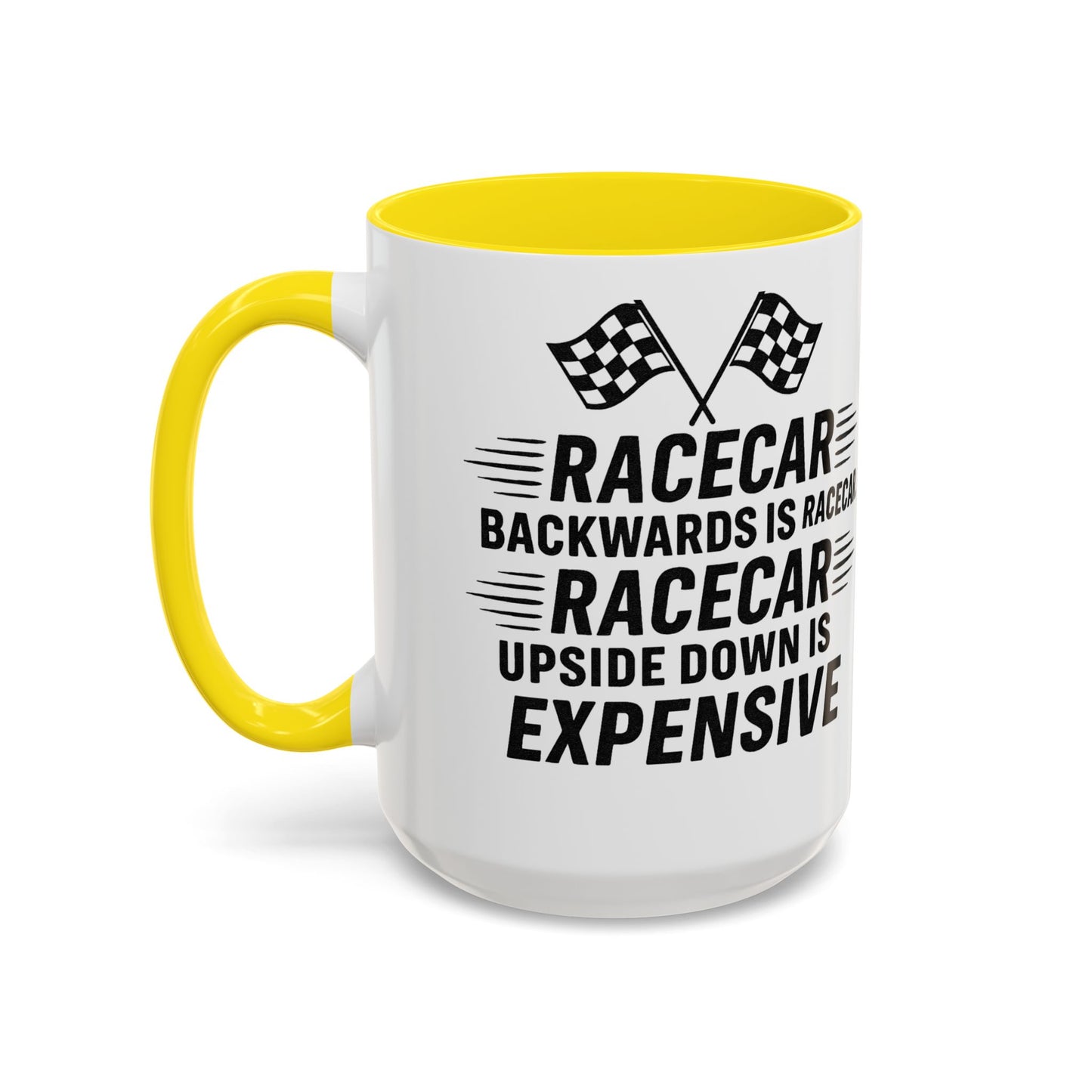 Racecar Backwards 2-Tone Coffee Mug