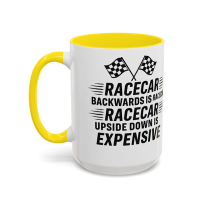 Racecar Backwards 2-Tone Coffee Mug