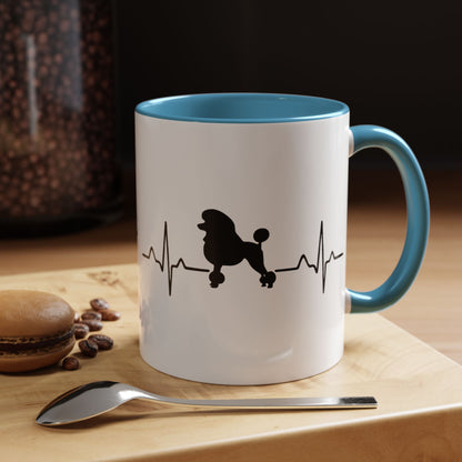 My Heart Beats For Poodles 2-Tone Coffee Mug