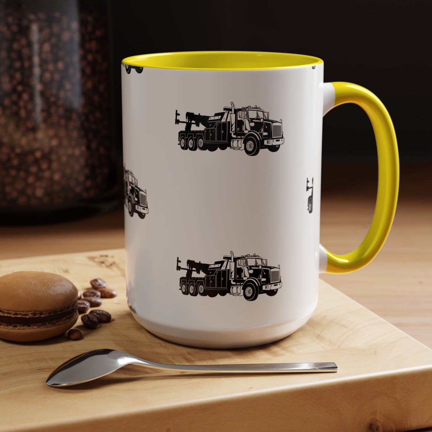 Heavy Tow Truck 2-Tone Coffee Mug