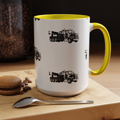 Heavy Tow Truck 2-Tone Coffee Mug
