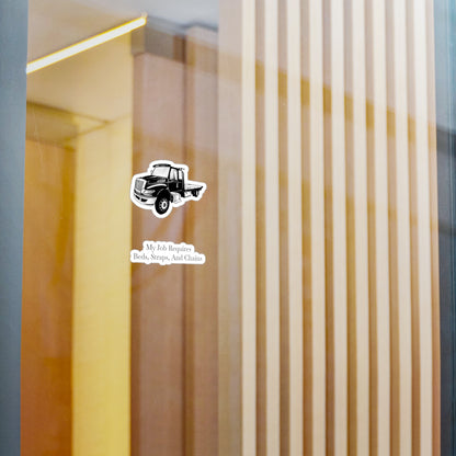 Beds, Straps, And Chains Vinyl Decal