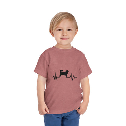 My Heart Beats For Malamutes Toddler Unisex Short Sleeve Crewneck Tee