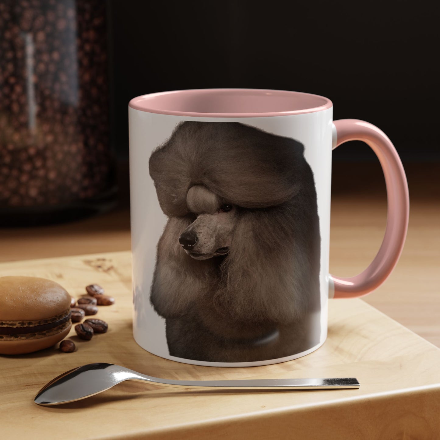 Poodle Head 2-Tone Coffee Mug