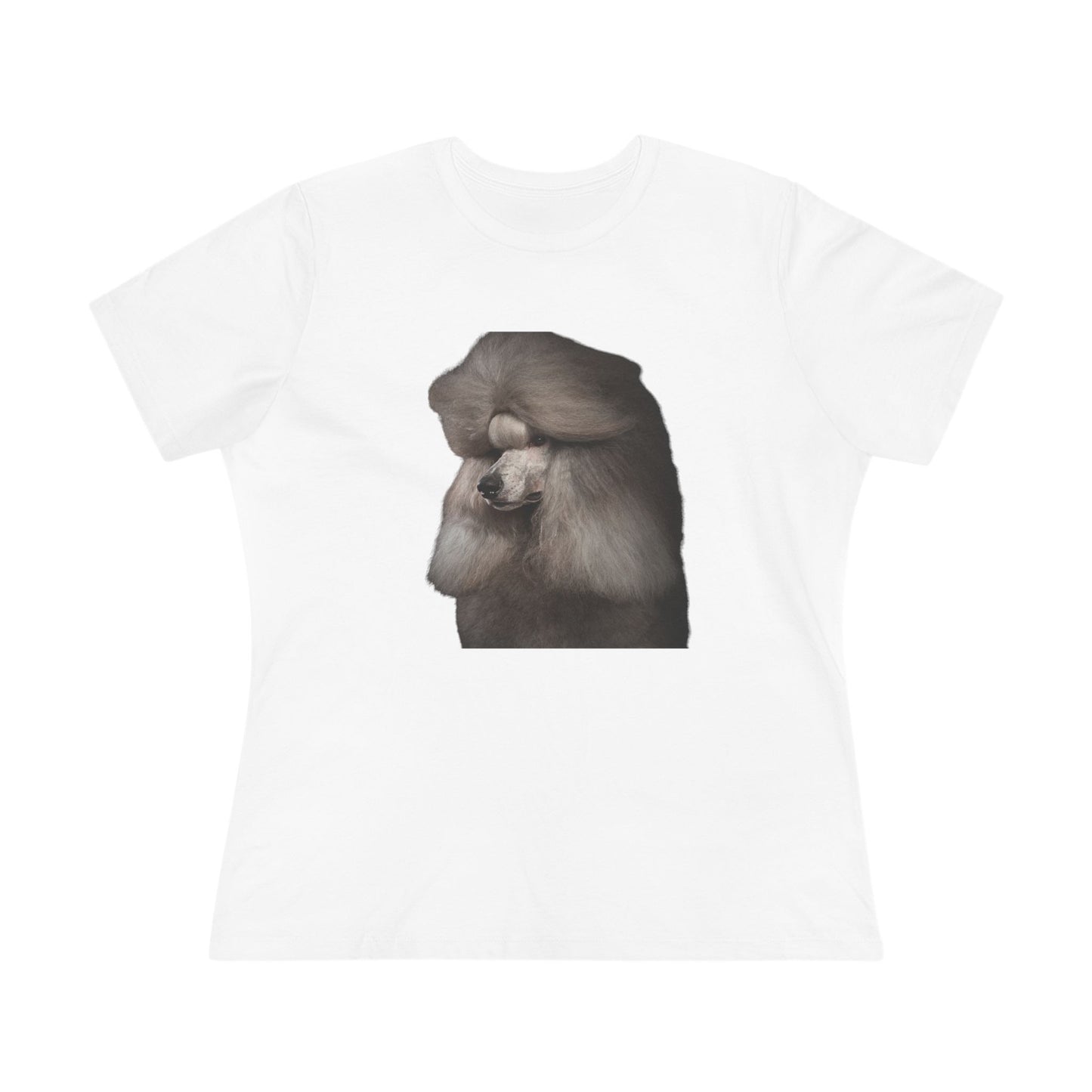 Poodle Head Women's Short Sleeve Crewneck Tee